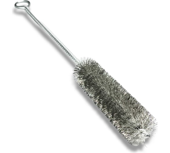 Изображение товара Щетка ерш IBZ, 300х100 мм, диаметр 25 мм, нержавеющая гофрированная проволока ROF 0.20 мм, Lessmann 542513