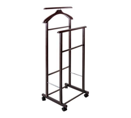 Изображение товара Костюмная вешалка Мебелик В 22Н на колесах венге 2235