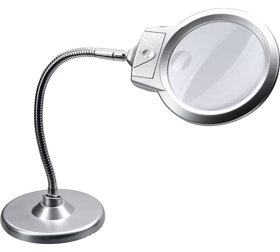 Изображение товара Лупа Veber 4B-6 диаметр 107 мм, 2.25х, 5х, с LED подсветкой 22899