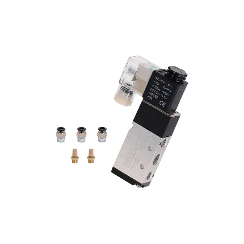 Изображение товара Пневмораспределитель 4v210-08 AC220V пятилинейный двухпозиционный