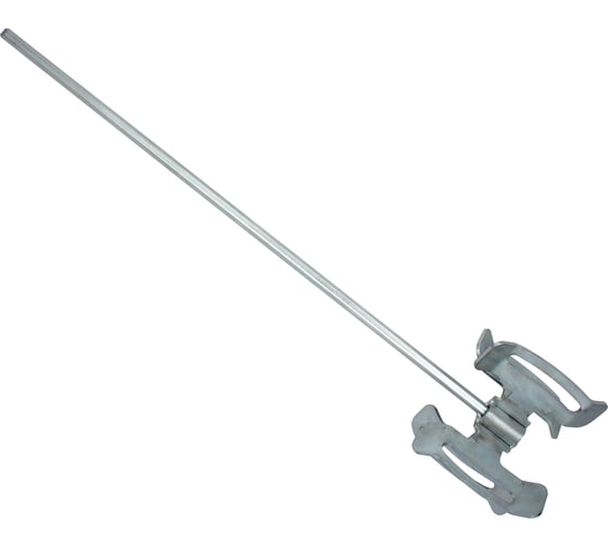 Изображение товара Миксер оцинкованный для сухих смесей 120х520 мм, сталь 2.5 мм, шестигранный хвостовик 8 мм On 02-05-405