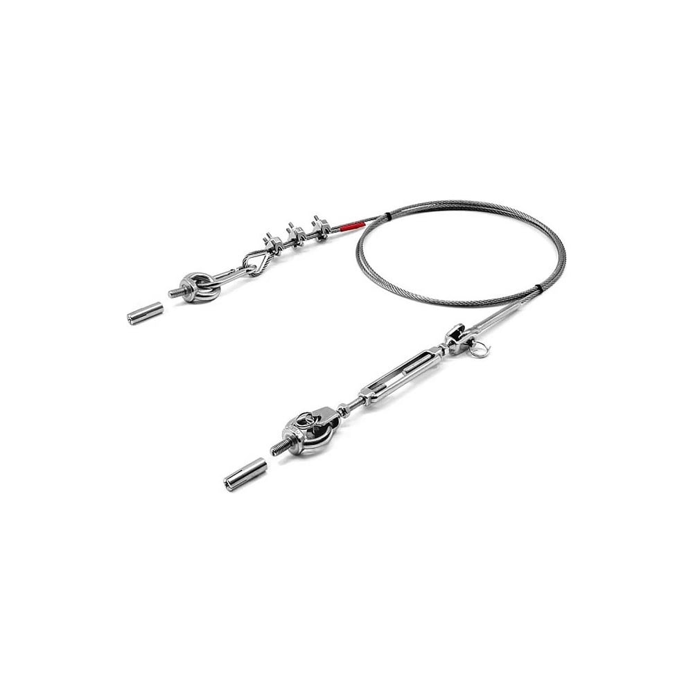 Изображение товара Комплект для растяжки троса с креплением в бетон KF201B-6 6 метров