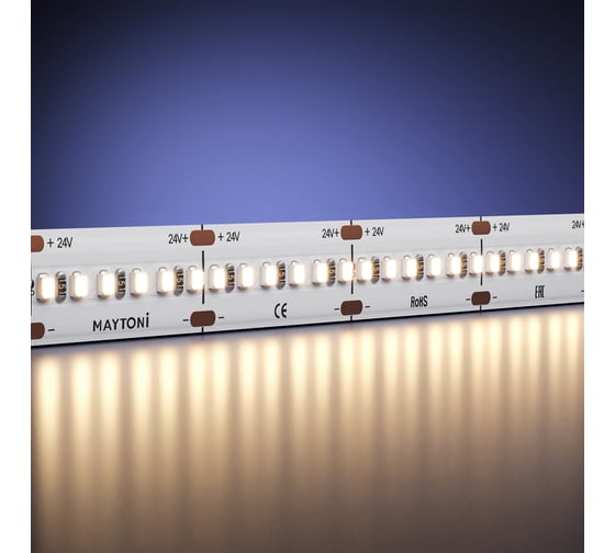 Изображение товара Светодиодная лента MAYTONI Ultra 24В 2216 21,5Вт/м 3000К 5м IP 20 201063