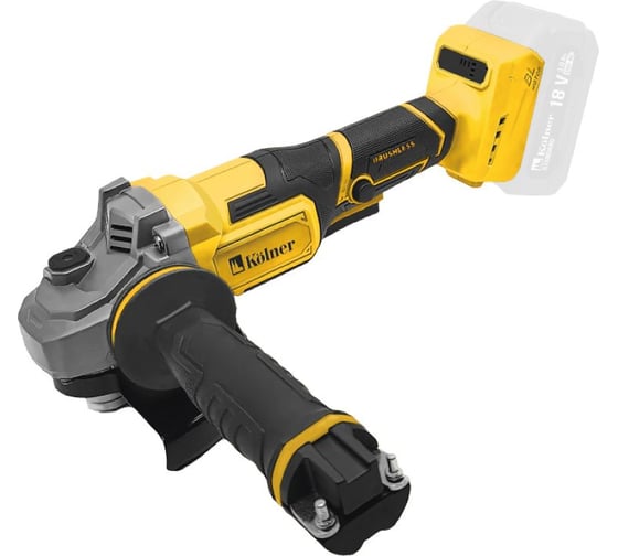 Изображение товара Машина углошлифовальная аккумуляторная Kolner УШМ 18V UNI-M, BL, 125 мм, KAG 18-125BL, 5200-7500 об/мин 8020700026