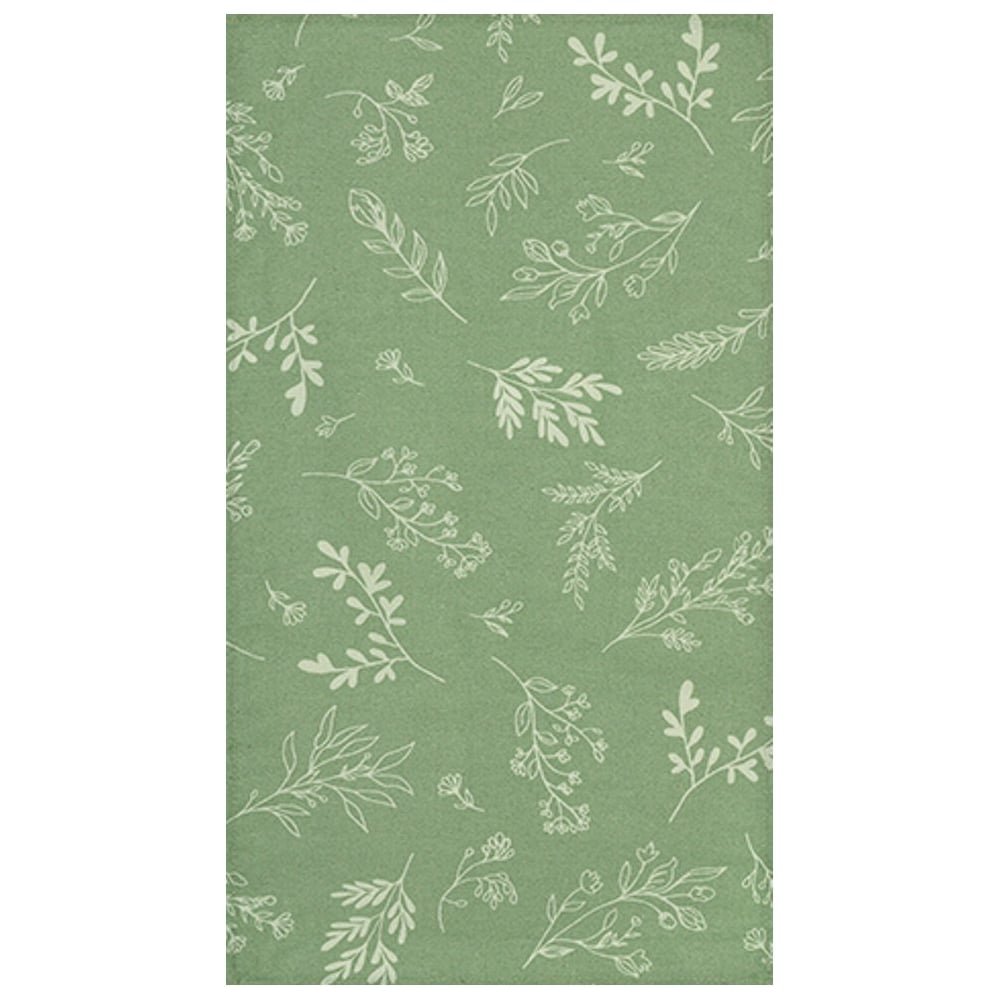 Изображение товара Полотенце МУЛЬТИДОМ Мильфлер 35х60 см хлопок рогожка зеленое