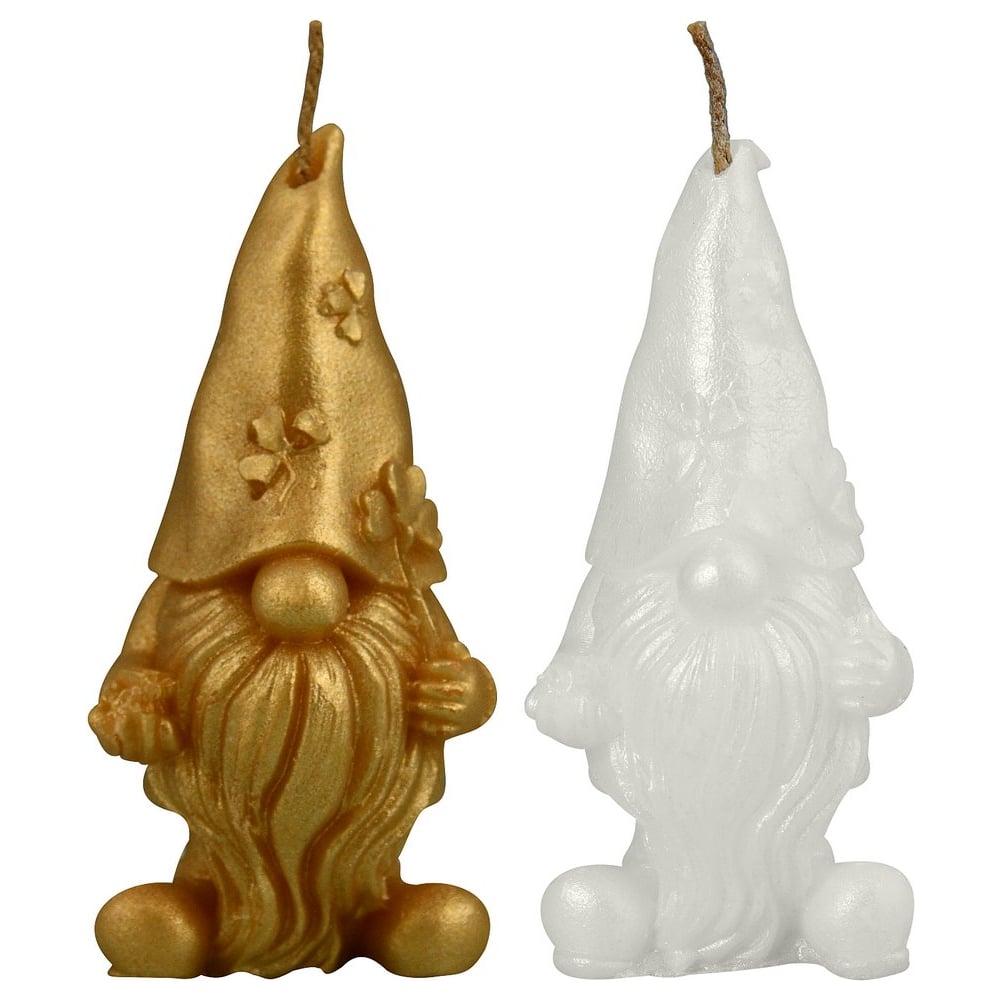 Изображение товара Декоративная свеча МУЛЬТИДОМ Гном 9х4х3 см, 2 цвета