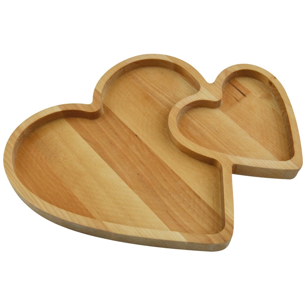 Изображение товара Менажница МУЛЬТИДОМ Два сердца, 2 ячейки, 26,5х20,5х1,8 см МФ18-332