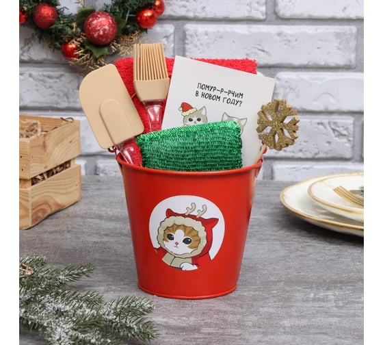 Изображение товара Подарочный набор Доляна New Year's cats 10583444