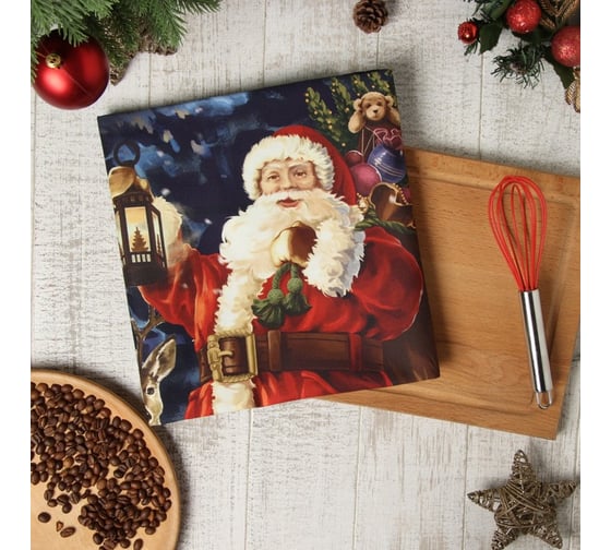 Изображение товара Подарочный набор Этель Счастливого Рождества: полотенце 40х70 см, венчик кухонный 10419828