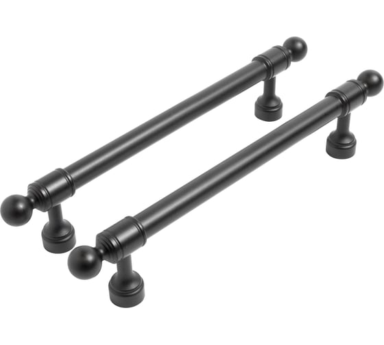 Изображение товара Мебельная ручка-скоба StahlBuro AP2306-128 2 шт., BL матовый черный 16771