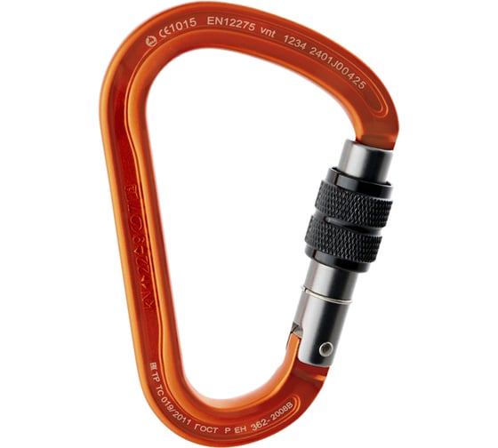 Изображение товара Карабин VENTO Titanium с муфтой (оранжевый), vnt 1234