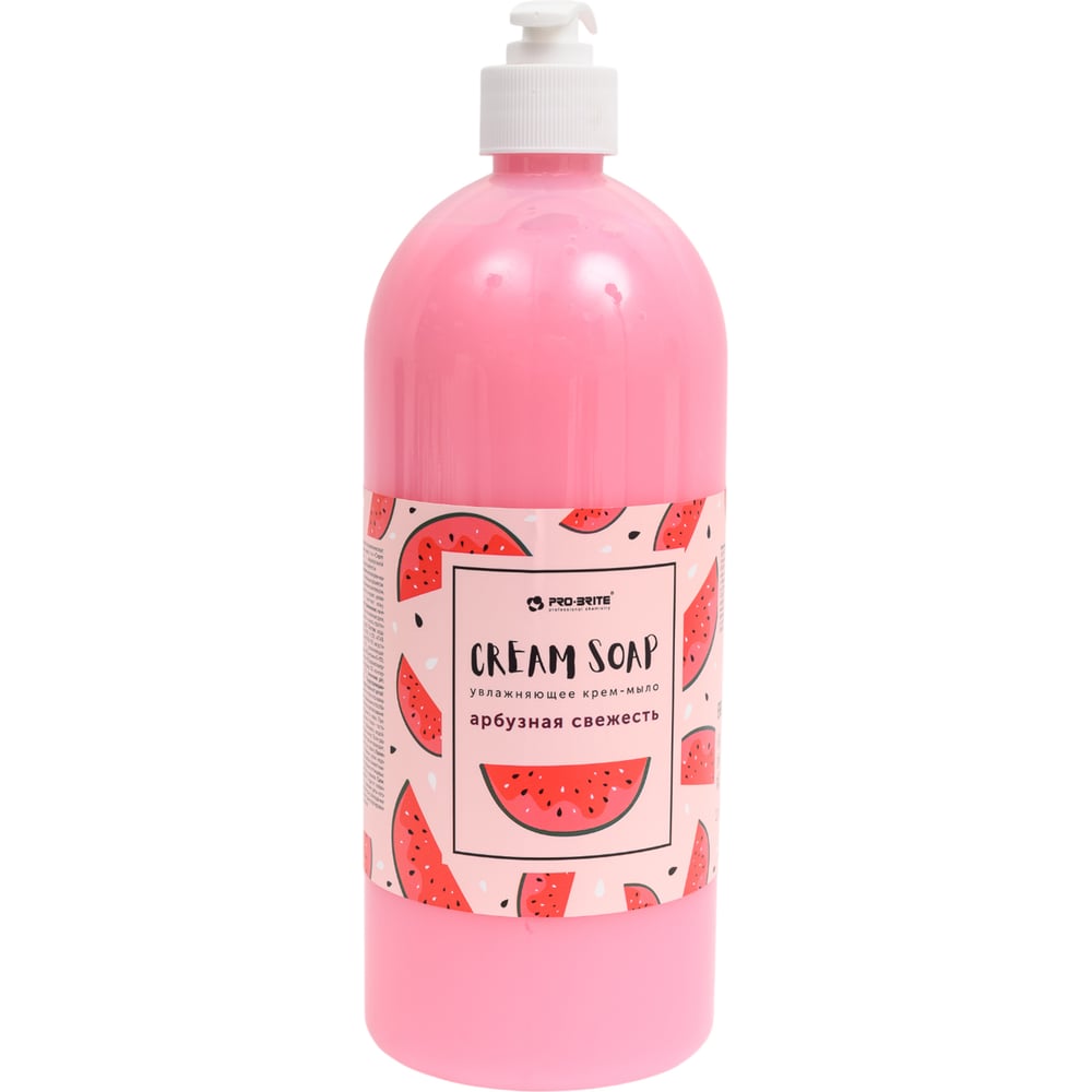 Изображение товара Жидкое крем-мыло Pro-Brite Арбузная свежесть 1 л с дозатором