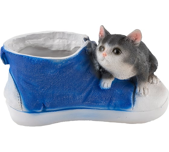 Изображение товара Кашпо Park Кед с котенком H-13 см 169444