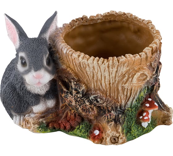 Изображение товара Кашпо Park Зайка у пня Н-13см 169446