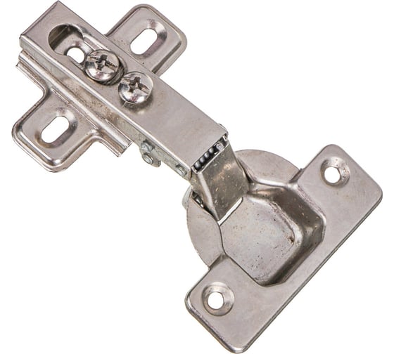 Изображение товара Петля мебельная ЕРМАК Лягушка 48 гр, сталь, хром, металл 639-073