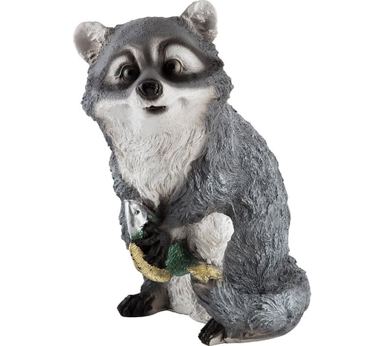 Изображение товара Садовая фигурка Park Енот с рыбой H-35 см 169350