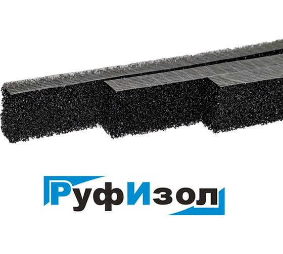 Изображение товара Уплотнитель универсальный самоклеящийся РуфИзол ППУ (20 мм х 40 мм), 1 м, 10 шт. УУс2040х1мини_10_ВИ УУс2040х1_10_ВИ