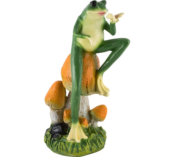 Изображение товара Садовая фигурка Park Лягушка с бабочкой H-39 см 169424