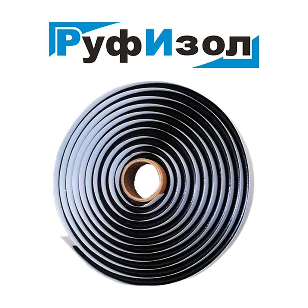 Изображение товара Шнур бутиловый РуфИзол О, d-12 мм (3 пог.м.) для гидроизоляции