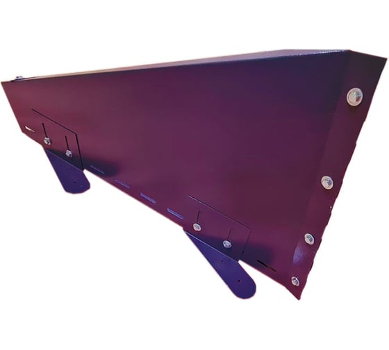 Изображение товара Снегорассекатель для защиты трубы Чебоксарский завод строительных профилей СТЭП на крышу из профнастила, металлочерепицы и мягкой кровли, красный 0109-0009