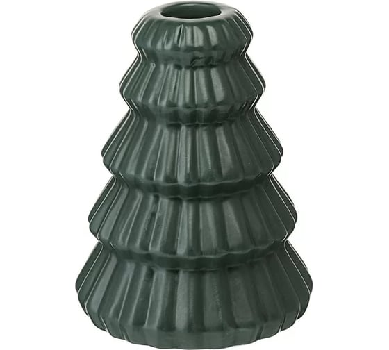 Изображение товара Подсвечник Tkano Nordic mood зеленого цвета из коллекции New Year Essential, 13 см TK24-NY_CNH0002