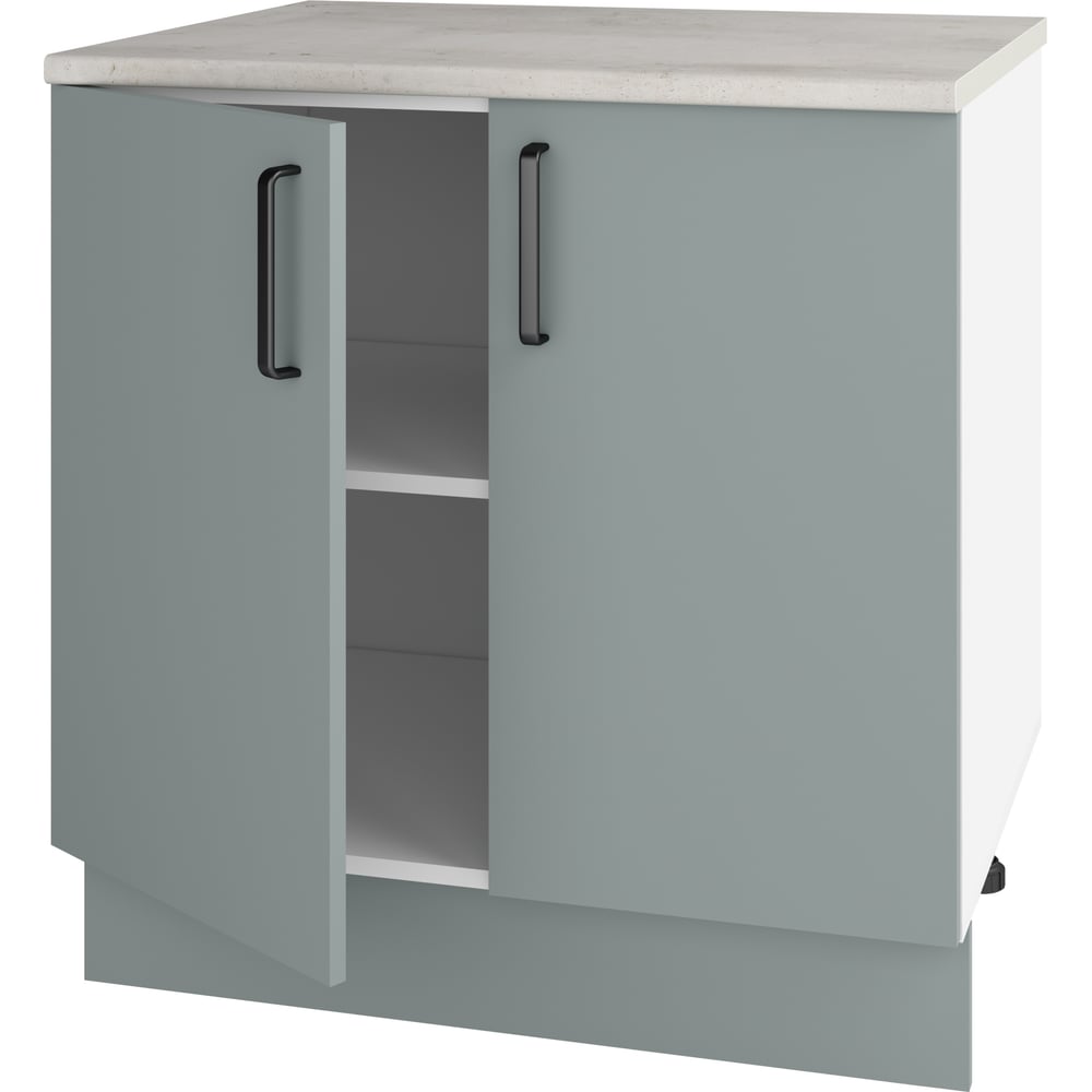 Изображение товара Шкаф-стол Комфорт-Питер 800F Модульная Кухня 2 зеленый белый