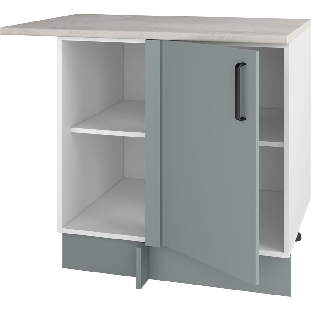 Изображение товара Напольный угловой шкаф Комфорт-Питер 911678 233 Фьорд зелёный, модульная кухня