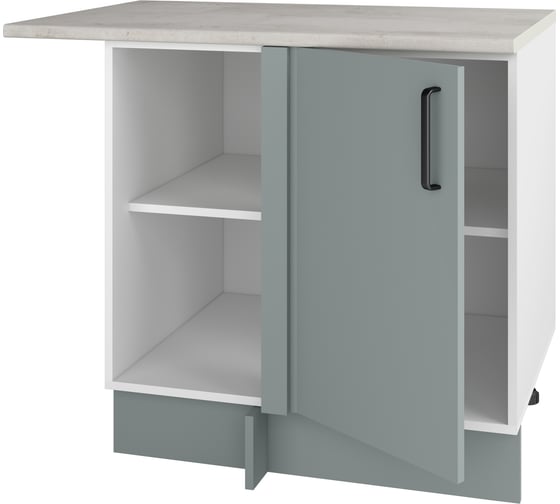 Изображение товара Напольный угловой шкаф Комфорт-Питер 911678 233 Фьёрд зелёный 911678233