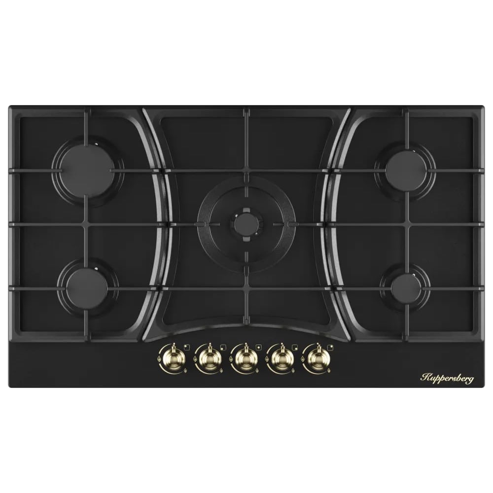 Изображение товара Газовая варочная поверхность KUPPERSBERG FS 910 Ant Bronze 5 конфорок современный дизайн