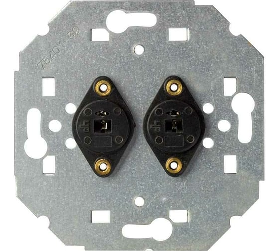 Изображение товара Аудиорозетка для подключения двух аудиоколонок Simon S82, S82N, S88, S82 Detail 75401-39