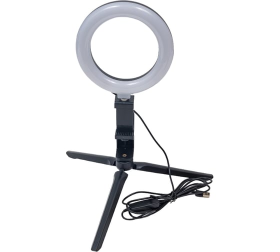 Изображение товара Кольцевой светодиодный светильник Gauss с комплектом креплений для установки телефона RL001