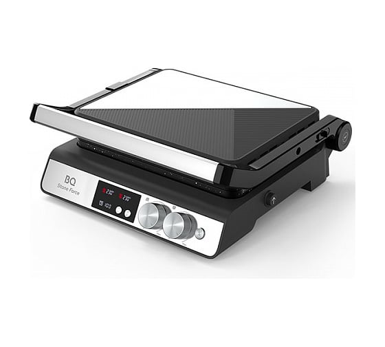 Изображение товара Электрический гриль BQ GR3002 черный-стальной 86204541
