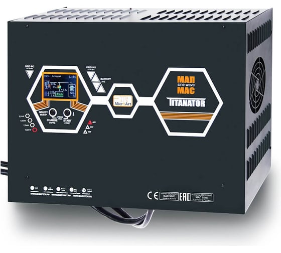 Изображение товара Источник бесперебойного питания МИКРОАРТ МАП SIN 7кВт 24В Titanator МАП 7/24 тит