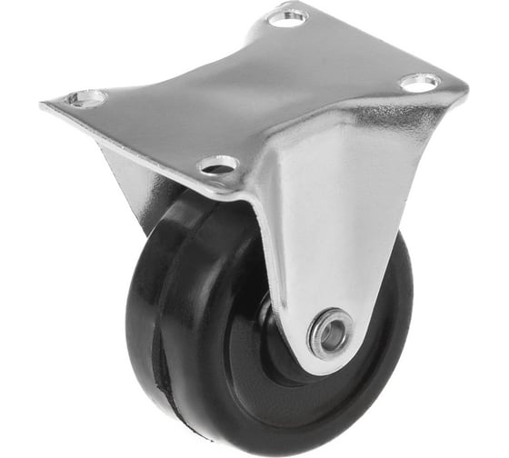 Изображение товара Мебельное колесо А5 из твердой резины неповоротное FCdd 15 (38мм; 20 кг) 1000146