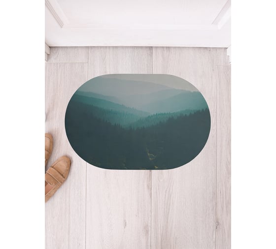 Изображение товара Коврик в прихожую JoyArty овальный Лесная чаща 58x38 см sbm_430059_58x38