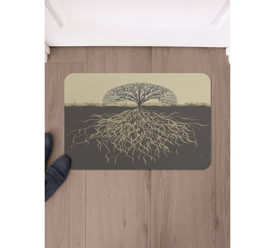 Изображение товара Коврик в прихожую придверный JoyArty прямоугольный Дерево жизни 58x38 см sbmrec_378440_58x38