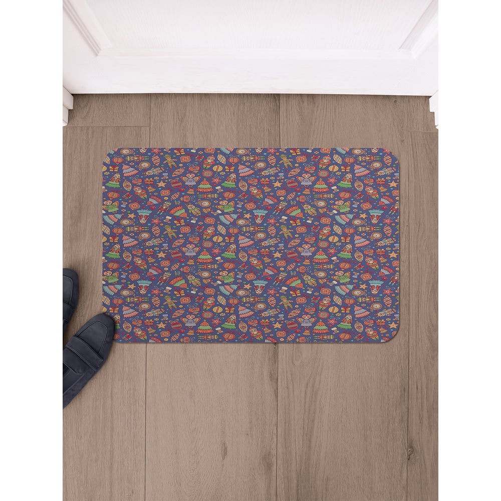 Изображение товара Коврик придверный прямоугольный JoyArty ретро игрушки 58x38 см