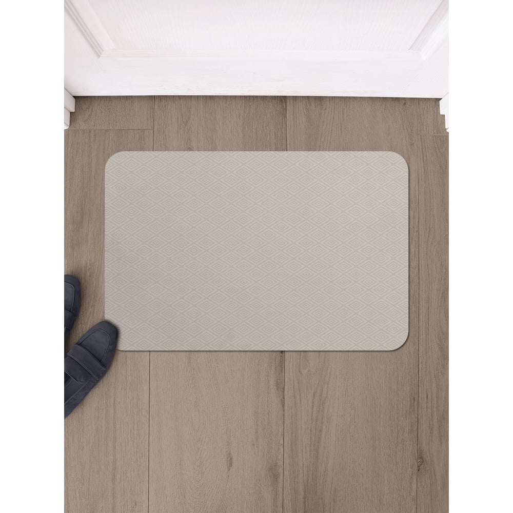 Изображение товара Коврик придверный JoyArty прямоугольный 58x38 см ромбов влаговпитывающий