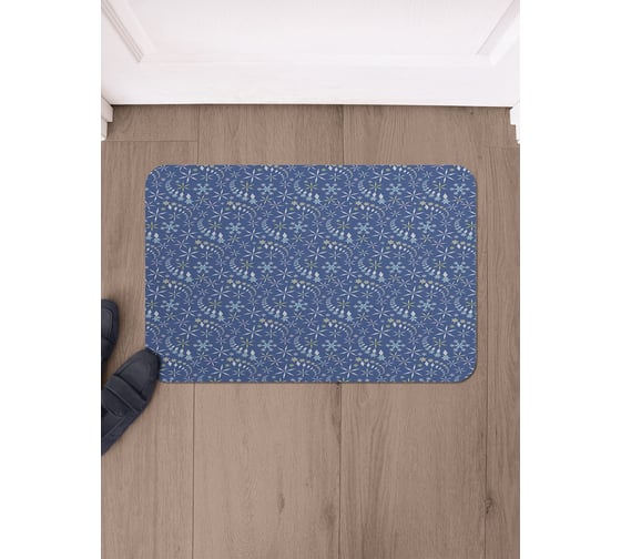 Изображение товара Коврик в прихожую придверный JoyArty прямоугольный Танец снежинок 58x38 см sbmrec_427863_58x38