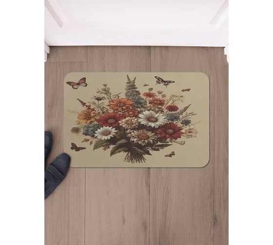 Изображение товара Коврик в прихожую JoyArty прямоугольный Букет осени 58x38 см sbmrec_sd3584_58x38