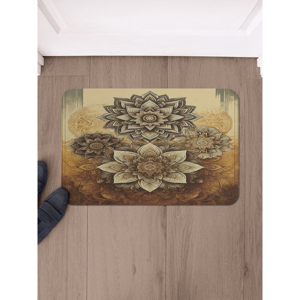 Изображение товара Коврик в прихожую JoyArty прямоугольный 58x38 см лотосы влаговпитывающий