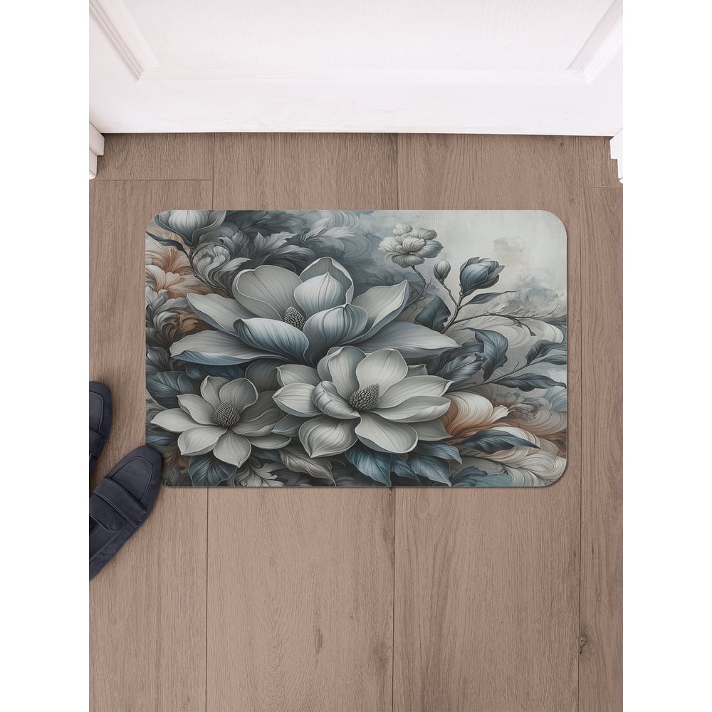 Изображение товара Коврик в прихожую JoyArty прямоугольный Бледная магнолия 58x38 см