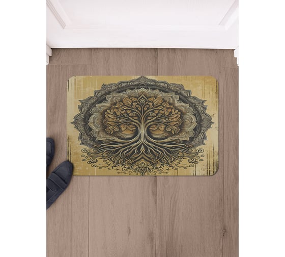 Изображение товара Коврик в прихожую JoyArty прямоугольный Дерево жизни 58x38 см sbmrec_sd3506_58x38
