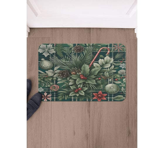 Изображение товара Коврик в прихожую JoyArty прямоугольный Клетчатая композиция 58x38 см sbmrec_sd3912_58x38