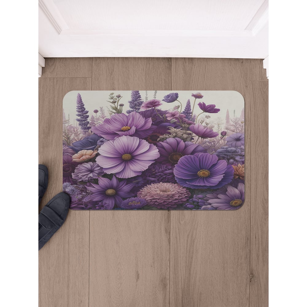 Изображение товара Коврик в прихожую JoyArty Космея 58x38 см влаговпитывающий прямоугольный