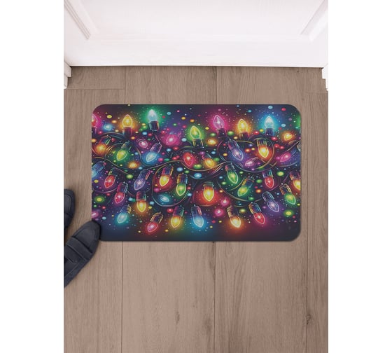 Изображение товара Коврик в прихожую JoyArty прямоугольный Красочные огоньки 58x38 см sbmrec_sd3885_58x38