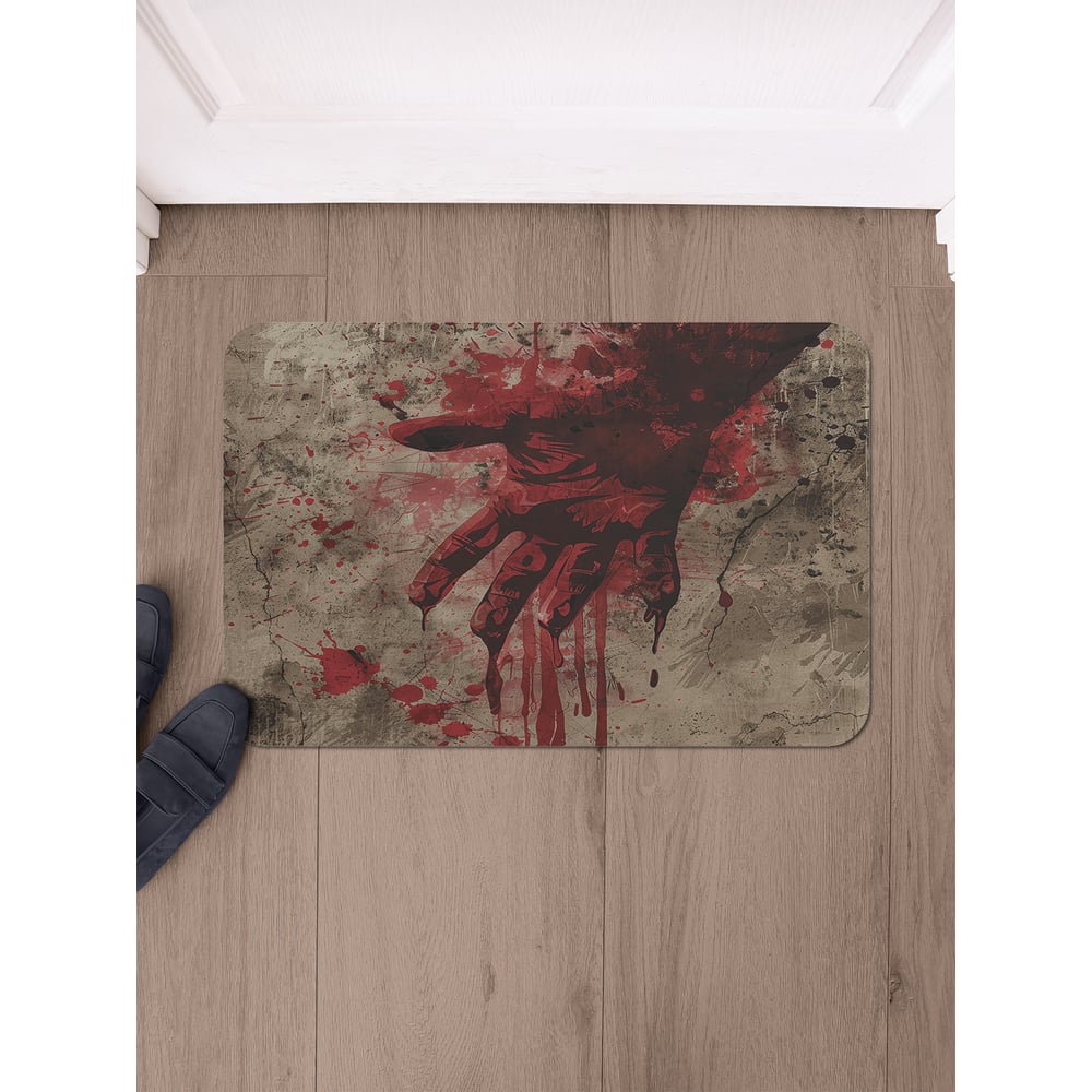 Изображение товара Коврик в прихожую JoyArty прямоугольный кровавый след 58x38 см