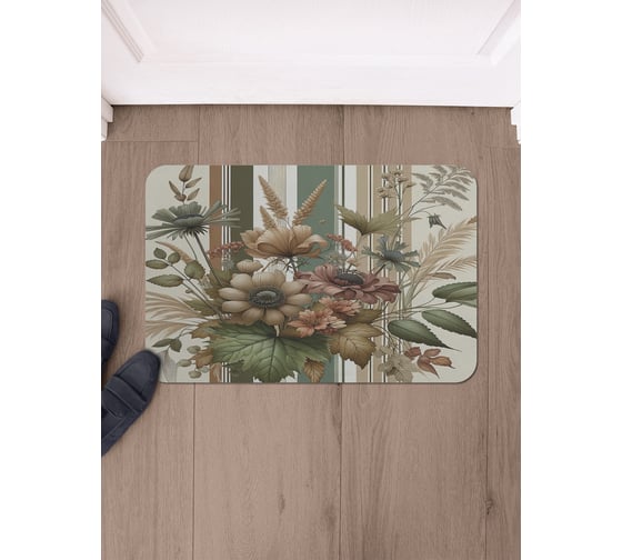 Изображение товара Коврик в прихожую JoyArty прямоугольный Луговой букет 58x38 см sbmrec_sd3512_58x38