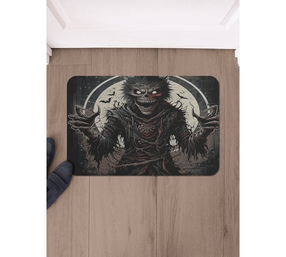 Изображение товара Коврик в прихожую JoyArty прямоугольный Оборотень 58x38 см sbmrec_sd3840_58x38