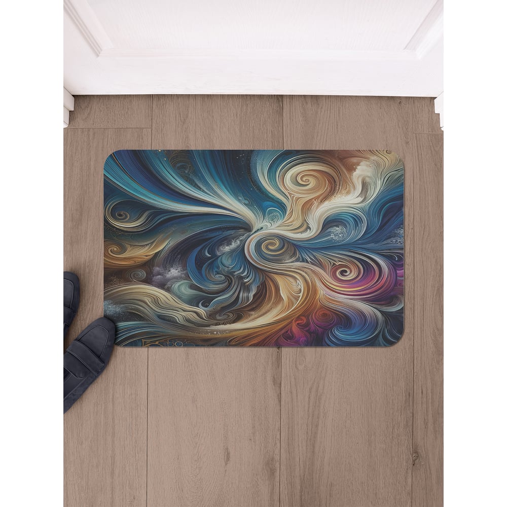 Изображение товара Коврик в прихожую JoyArty прямоугольный 58x38 см с разводами краской